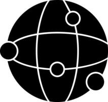 Globus Netzwerk Vektor Symbol Design