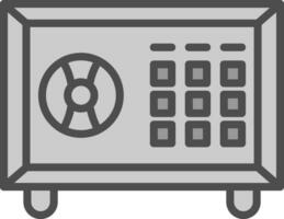 Safebox-Vektor-Icon-Design vektor