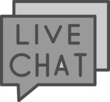 Live-Chat-Vektor-Icon-Design vektor