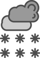 Schnee-Vektor-Icon-Design vektor