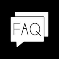 FAQ-Vektor-Icon-Design vektor