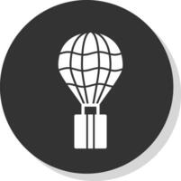 varm luft ballon vektor ikon design