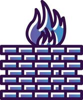 Firewall Aufbau Vektor Symbol Design