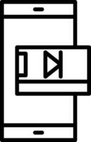 mobil video vektor ikon design