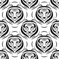tiger logotyp sömlös vektor mönster