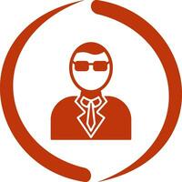 Casino-Manager-Vektorsymbol vektor