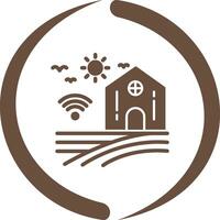 Smart-Farm-Vektor-Symbol vektor