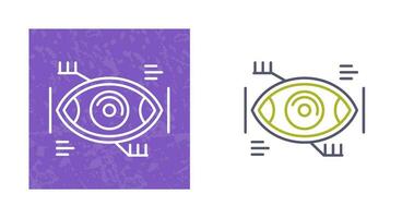 Vektorsymbol für die Augenerkennung vektor