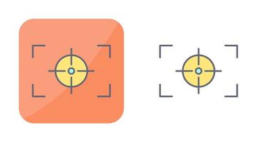 Horizontales Vektorsymbol mit einzigartigem Fokus vektor