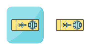 Vektorsymbol für Flugtickets vektor