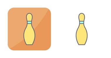 einzigartiges Bowling-Pin-Vektorsymbol vektor