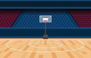 Basketballstadion Hintergrundkonzept vektor