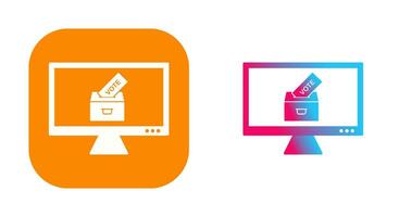 Vektorsymbol für Online-Abstimmung vektor