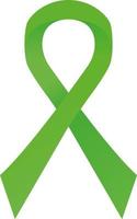 grünes Bewusstseinsband. bipolare Störung, Nierenkrebs vektor