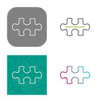 einzigartiges Vektorsymbol für Puzzleteile vektor