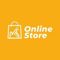 Online-Shop-Logo für Unternehmen. vektor