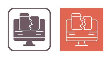 Vektorsymbol für Datenverlust vektor