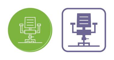 Schreibtischstuhl-Vektor-Symbol vektor