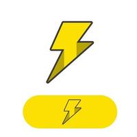 Thunderbolt Blitz Logo Vektorbild vektor
