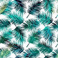 Seamless exotiskt mönster med tropiska palmblad. vektor