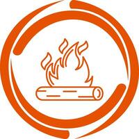 Lagerfeuer-Vektor-Symbol vektor