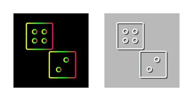 einzigartiges Würfelvektorsymbol vektor