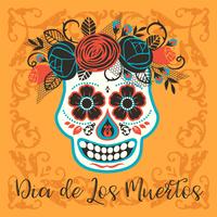 Dia de los muertos. Tag der Toten. Vektor Gestaltungselement.