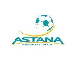 fc astana klubb logotyp symbol kazakhstan liga fotboll abstrakt design vektor illustration