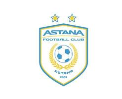 fc astana logotyp klubb symbol kazakhstan liga fotboll abstrakt design vektor illustration
