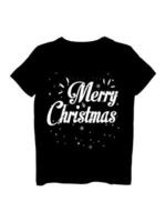 glücklich fröhlich Weihnachten T-Shirt Design vektor