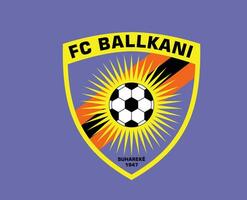 Ballkani Verein Logo Symbol kosovo Liga Fußball abstrakt Design Vektor Illustration mit lila Hintergrund