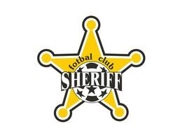 fc sheriff tiraspol klubb symbol logotyp moldavien liga fotboll abstrakt design vektor illustration