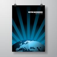 Vektor världskarta illustration