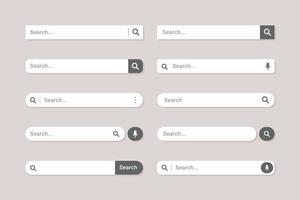 Suchleiste für UI-Designelemente Vektorgrafik vektor