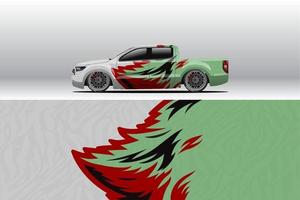 bil wrap dekal mönster. för racing livery eller daglig bil vinyl klistermärke vektor