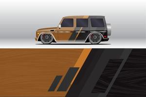 Auto-Wrap-Aufkleber-Designs. für Rennlackierungen oder tägliche Auto-Vinylaufkleber. vektor