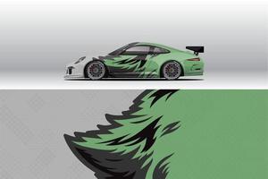 bil wrap dekal mönster. för racing livery eller daglig bil vinyl klistermärke vektor