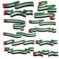 Palästina Band Flagge Vektor Element
