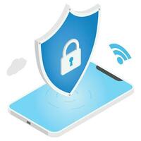 Internet-Sicherheit Daten Schutz Vektor