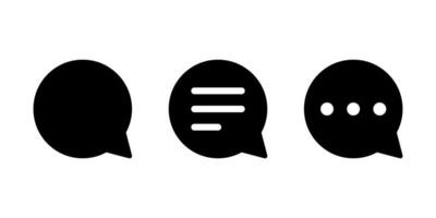 Rede Blase, Botschaft Symbol Vektor. Plaudern Kommunikation Zeichen Symbol vektor