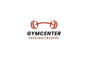 Gym Centrum logotyp vektor ikon illustration