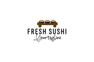 sushi logotyp vektor ikon illustration