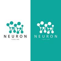 Neuron Logo, cel DNA Netzwerk Vektor, und Partikel Technologie, einfach Illustration Vorlage Design vektor