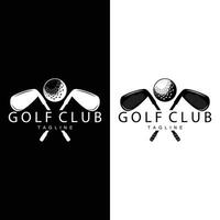 golf team sport logotyp design turnering illustration symbol mall vektor