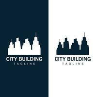 Horizont Gebäude Logo, einfach modern Design Vektor Illustrator Vorlage