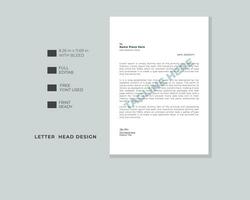 kreativ brev huvud mall design .modern brev design mall. vektor