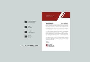 kreativ Brief Kopf Vorlage Design .modern Briefkopf Design Vorlage. vektor