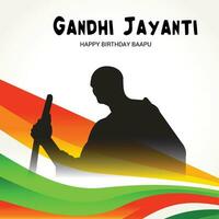 Vektor Illustration von ein Hintergrund zum Gandhi Jayanti.