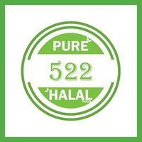 Design mit halal Blatt Design 522 vektor