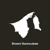 brunei Darussalam Karte Symbol vektor